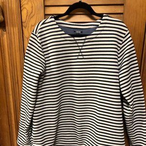 Izod Women's Heavy Knit Long Sleeve Stripe Top XXL
